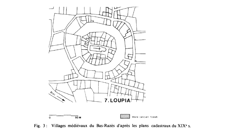 Fig 3 Villages Plan cadastraux du 19 eme
