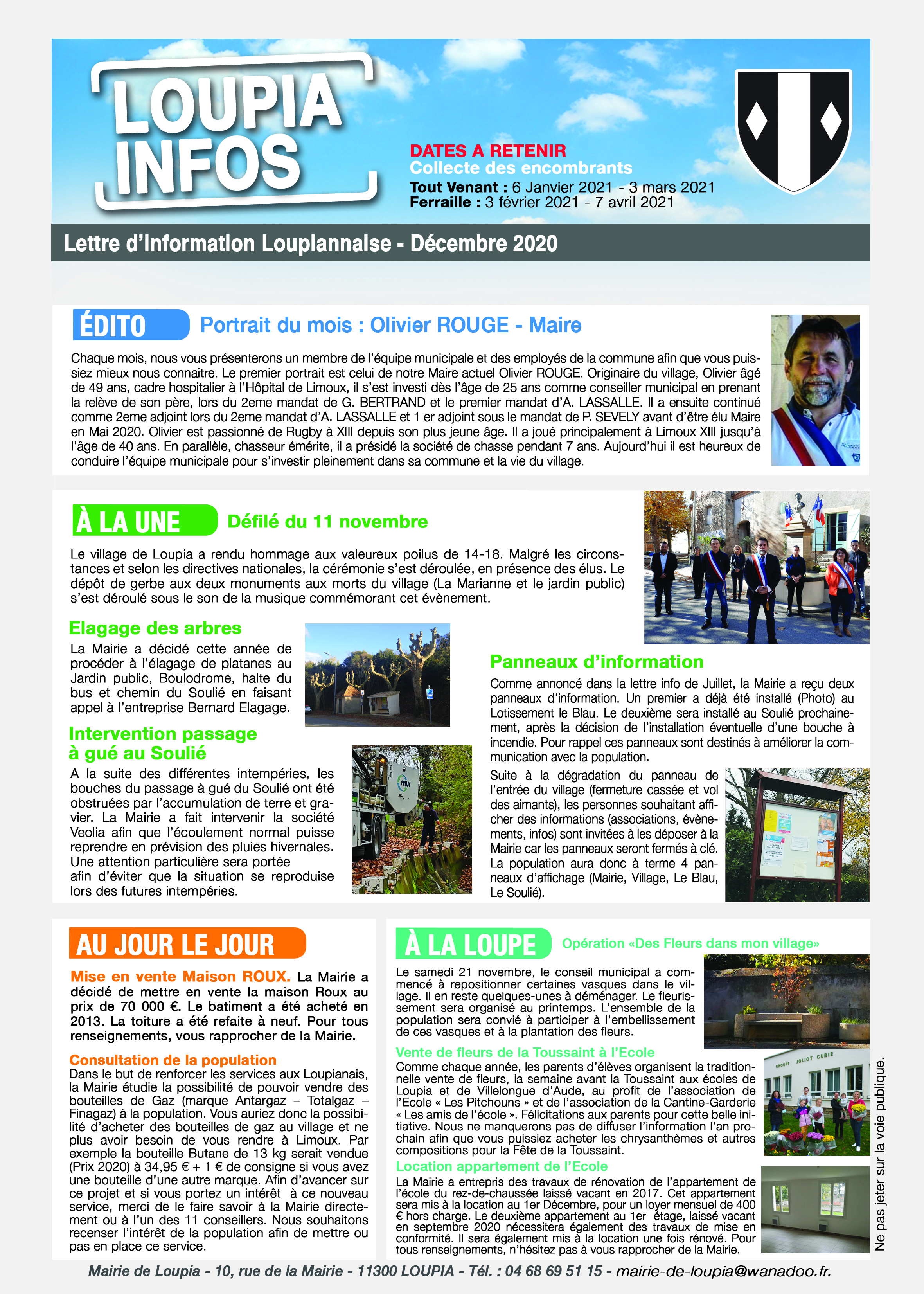 Loupia Infos Décembre 2020