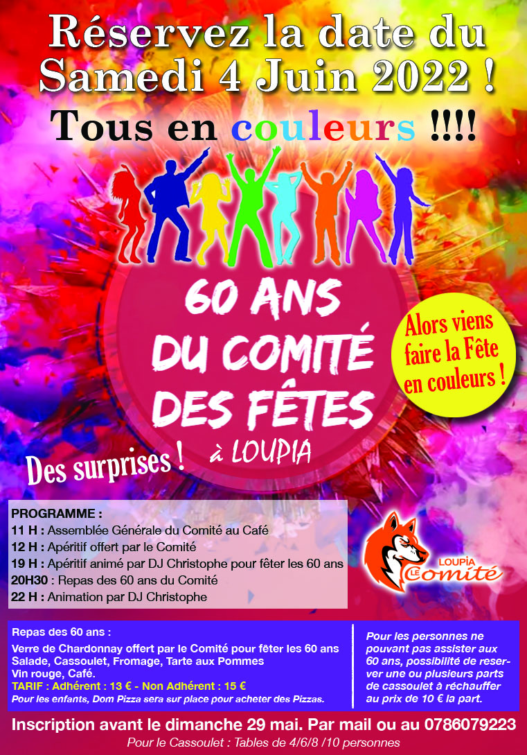 60 ans du Comité des Fetes de Loupia