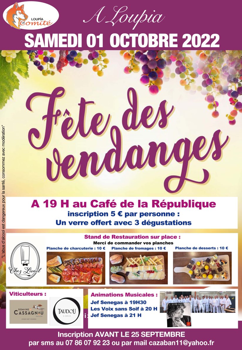 Fete des Vendanges 2022 - Loupia