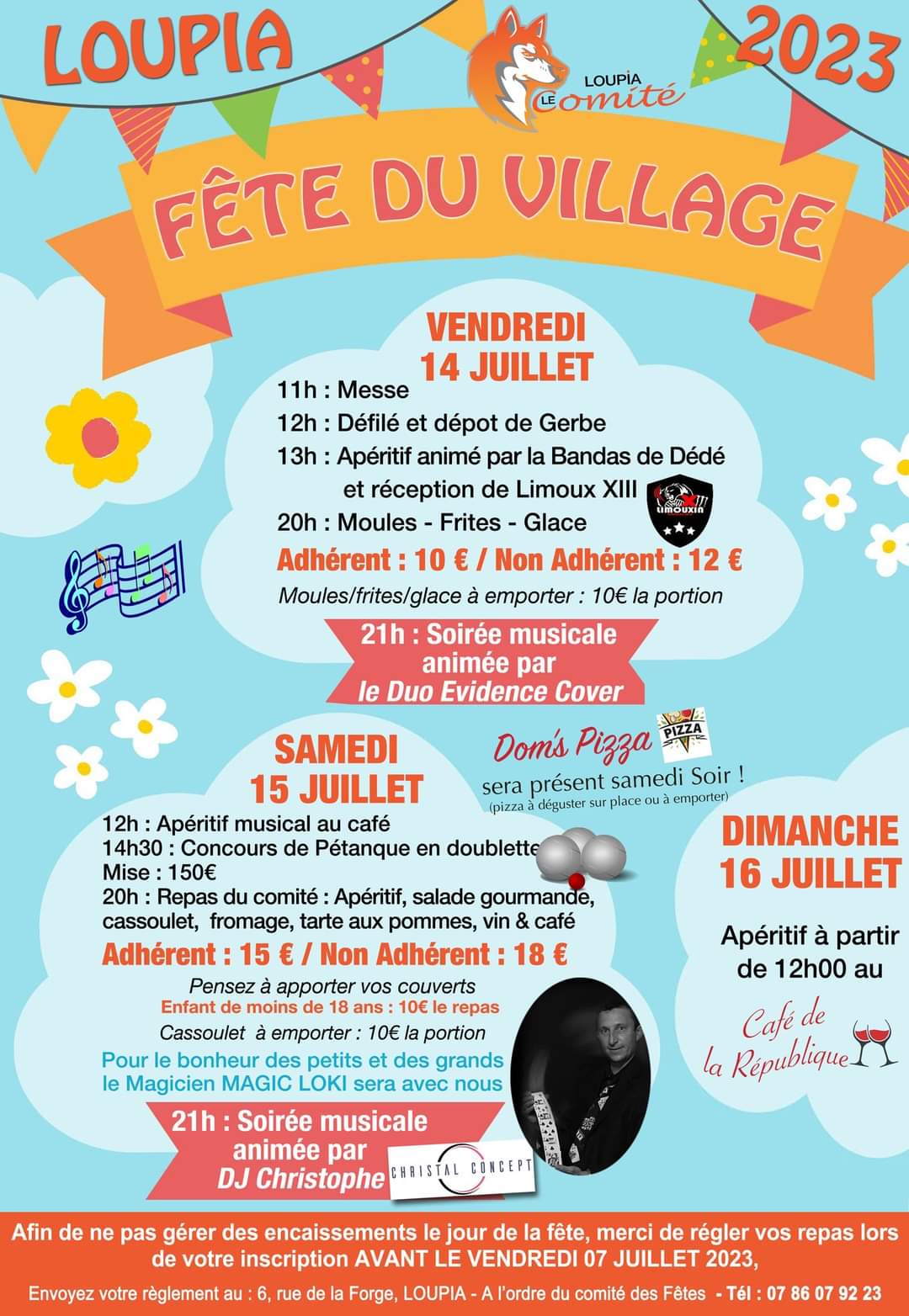 Fete du Loupia Juillet 2023