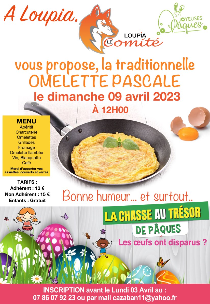 Omelette Dimanche 9 avril 2023